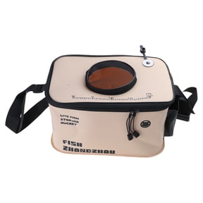 Portable Integrated Fish Bucket Live Fish Box Folding Fish Bucket with Handle Fishing Tackle Bucket Live Fish Bucket