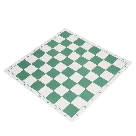 Portable International Chess Board Set with PU Leather Cover - Durable, Scratch & Waterproof Travel Chess Mat for Leisure & Camping