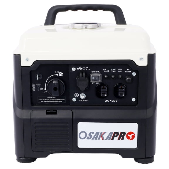 Portable Inverter Generator 1200W Ultra-Quiet Gas Engine for Camping, EPA Compliant Eco-Mode Backup Power with Lightweight Aluminium Design