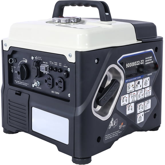 Dragonpad USA 1000W Push Button Start Inverter Generator, Overload Alarm