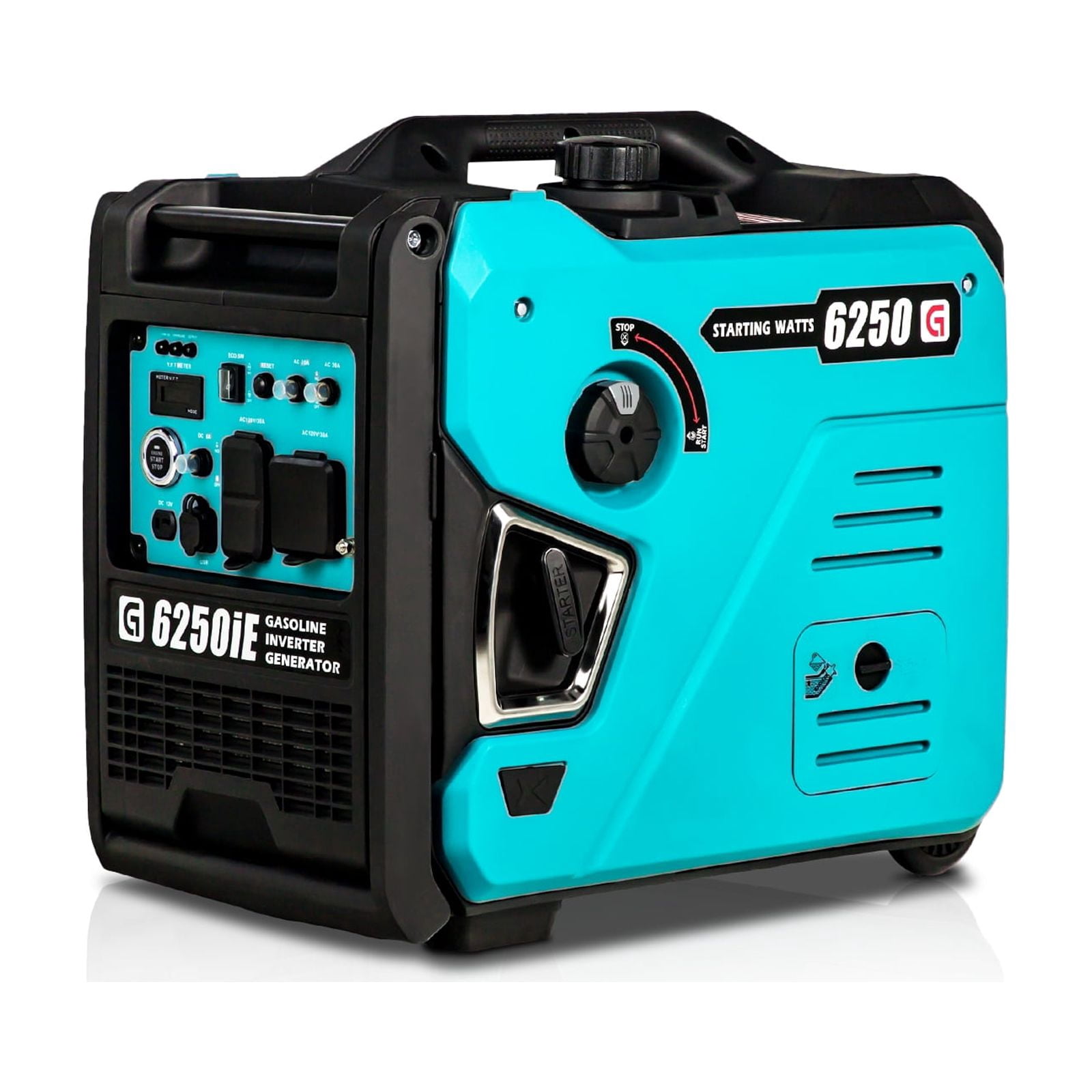 Portable Inverter Generator, Gas Powered, Super Quiet Generator for ...