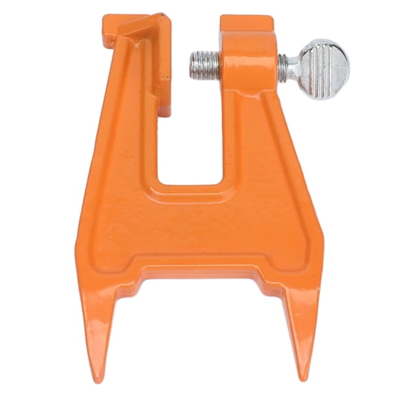 Portable Iron Chain Filing Vise for Chainsaw Sharpening - 5.1 Inch Orange Stump Mount Tool