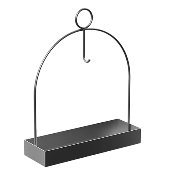 Portable Iron Mosquito Coil Holder with Handle, Fireproof Material Incense Holder, Ash Catcher Storage Bracket, Coil Vertical Stand Support Base for for Indoor Outdoor Camping,Grey