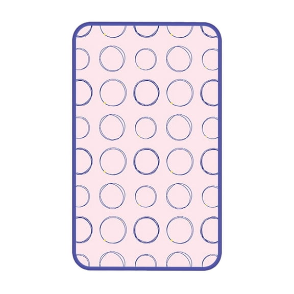 Portable Ironing Mat Foldable Heat Resistant Pink Non-Slip PP Material for Home and Travel Use