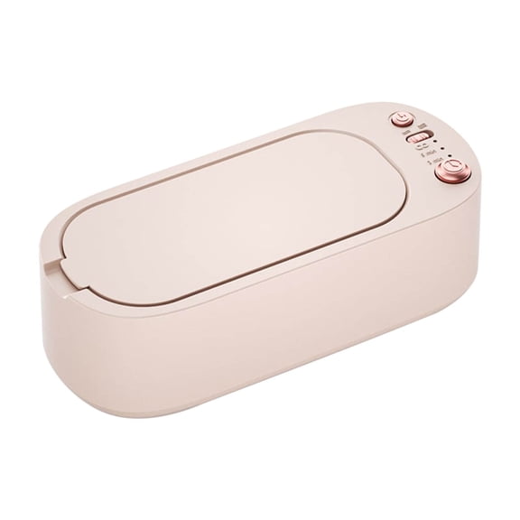 Portable Jewelry Cleaner Machine 300ML Large Capacity Deep Cleaning with 45KHZ Waves for Jewelry Eyeglasses Dentures Watches 3 Modes Low Noise Compact Design Stainless Steel Tank ABS Material