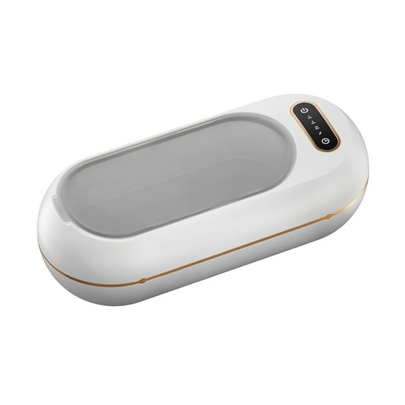 Portable Jewelry Cleaner with Timed Functions, Multi-Purpose Ultrasonic Cleaner for Rings, Glasses, Watches, and Dentures, USB Rechargeable, Three Vibration Modes, Efficient Stain Removal