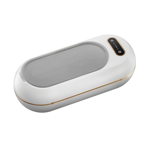 Portable Jewelry Cleaner with Timed Functions, Multi-Purpose Ultrasonic Cleaner for Rings, Glasses, Watches, and Dentures, USB Rechargeable, Three Vibration Modes, Efficient Stain Removal
