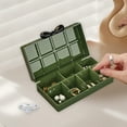 thumbnail image 1 of Portable Jewelry Organizer Box with 8 Compartments | Plastic Earring Storage Case with Snap Lid | Small Item Organizer for Rings & Beads | Mini Storage Box, 1 of 6