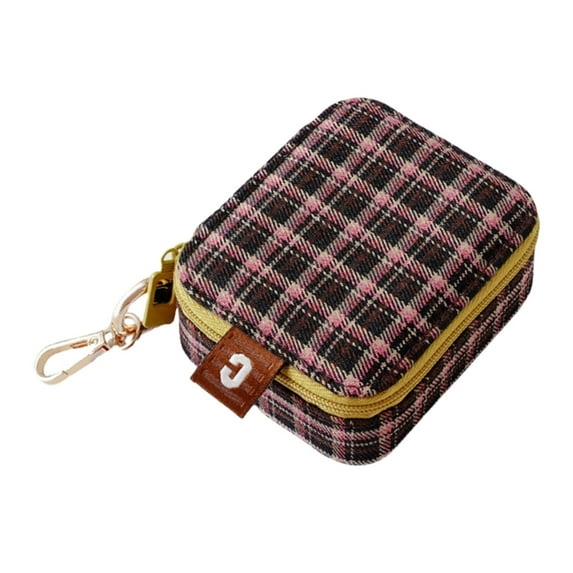 Portable Jewelry Organizers with Clear Lid Accessory for Women's Accessories