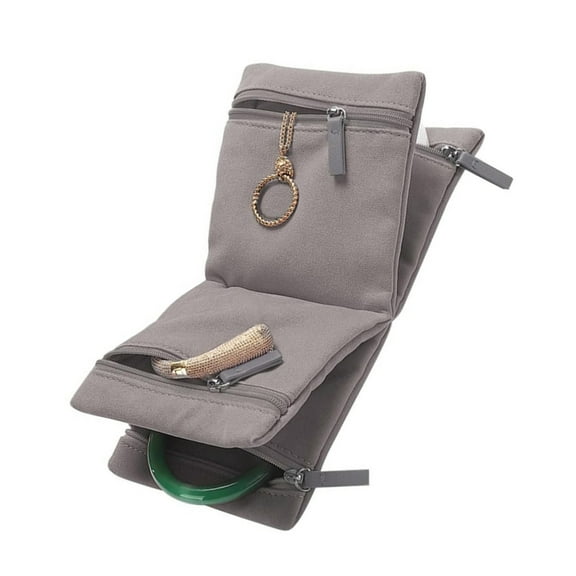 Portable Jewelry Storage Bag with Multi Compartments Design for Necklaces Earrings and Bracelets Ideal for Travel