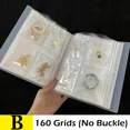 thumbnail image 1 of Portable Jewelry Storage Bags Organizer Albums Anti-oxidation Desktop Drawer Jewelry Necklace Bracelet Ring Holder Bags Boxes 160 gird no buckle, 1 of 6