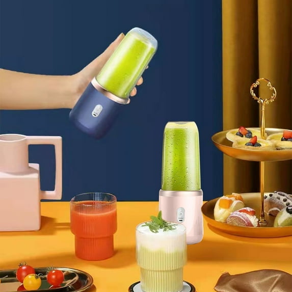 Portable Juicer under $5! CQCYD Portable Blender USB Rechargeable Smoothie Maker Shaker Bottle Mini Juicer Cup for Shakes Protein Mixing Travel Sports