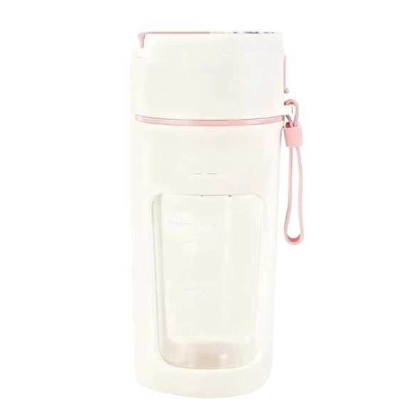 Portable Juicer Blender, Small Blender for Smoothies, Electric, Led Display, 12Oz Capacity, Creamy Pink, On-The-Go Mixing, 1 Pc