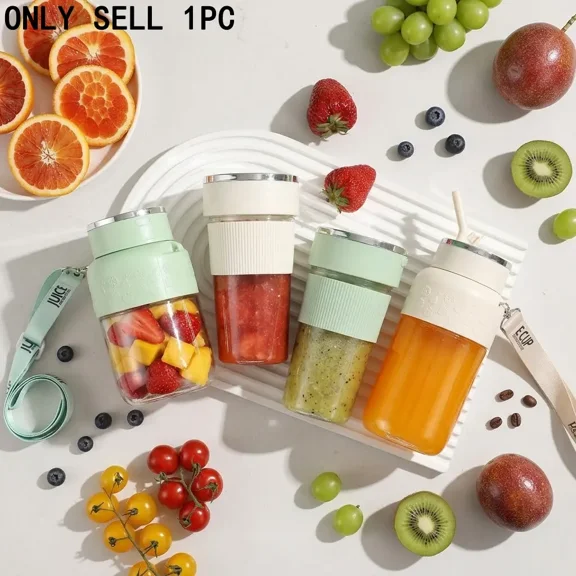 Portable Juicer Cup 27oz (800ML), USB Rechargeable Blender, Multi-Functional Juice Maker with 10 Blades, Ideal for Smoothies & Travel, Multifunctional Juicer,