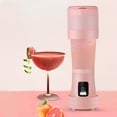 thumbnail image 1 of Portable Juicer Cup, USB Rechargeable with 6 Blades, 450ml, Handheld Blender for Juices Milkshakes, Easy Clean, for Home Travel Picnic, 1 of 6