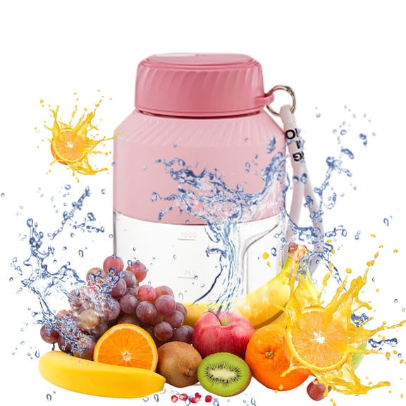 Portable Juicer Extractor and Blender, 35.19oz/1000ml Large Capacity, 10 Stainless Steel Blades, USB Rechargeable, for Smoothies, Milkshakes, Slushies, and Food Processing, Green