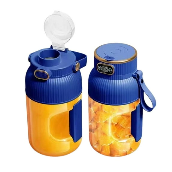 Portable Juicer: Powerful, Large Capacity 1200ml, Ten Leaf Juicer with Smart Control Display and Rechargeable via USB