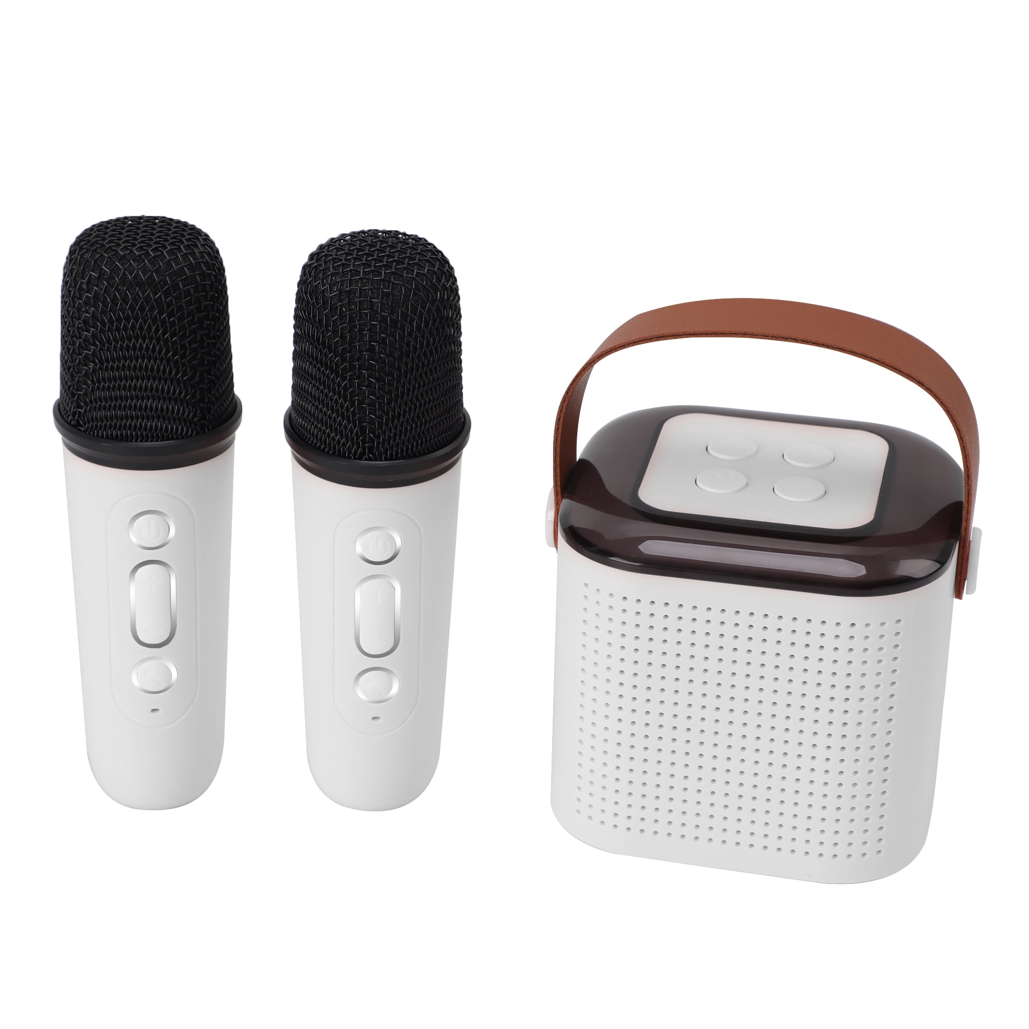 Portable Karaoke Machine Mini Bluetooth Speaker with Microphone Led Lights Karaoke Gifts