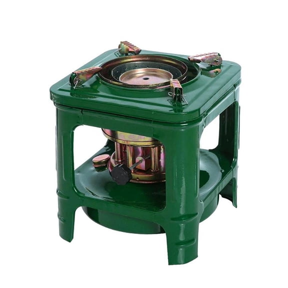 Portable Kerosene Camping Stove, Metal Wick Stove with Adjustable Flame for Outdoor Cooking, Camping, Picnics and Fishing, 8-Wick