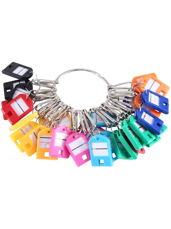 Portable Key Organizer, with 30 Individual Spring Hooks and Key Tags for Multiple Keys, for Office, Janitor, Apartments