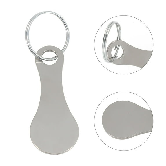 Portable Key Ring Coin Unlocker For Shopping Trolleys With Removable Stainless Steel Design Practical For Cart Slots