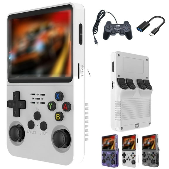 Portable Keyboy Handheld Gaming Device Featuring 3.5" HD IPS Display, Over 20,000 Games Included, TV Out Capable, Rechargeable, with Additional Controller