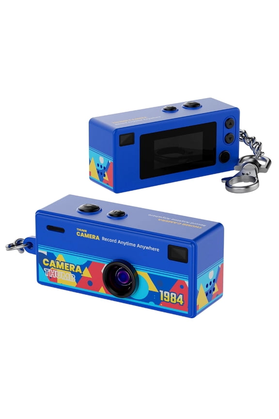 Portable Keychain Camera 1080P HD, Retro Mini Digital Camera for Travel & Vlog, Pocket Video Recorder with One-Button Operation, USB-C Charging (No TF Card Included)