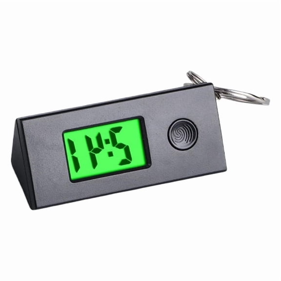 Portable Keychain Digital Clock - Compact 5.6x2.1x2.3cm, WaterproofABS, Ideal for Outdoor Activities, Easy to Read
