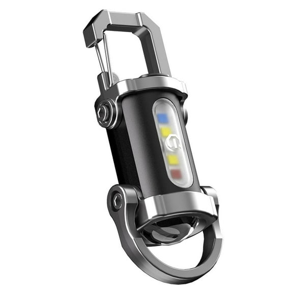 Portable Keychain Flashlight, USB Rechargeable COB Floodlight, Waterproof & Emergency Lighting