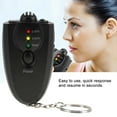 thumbnail image 1 of Portable Keychain LED Alcohol Breath Tester with Torch Function Black, 1 of 8