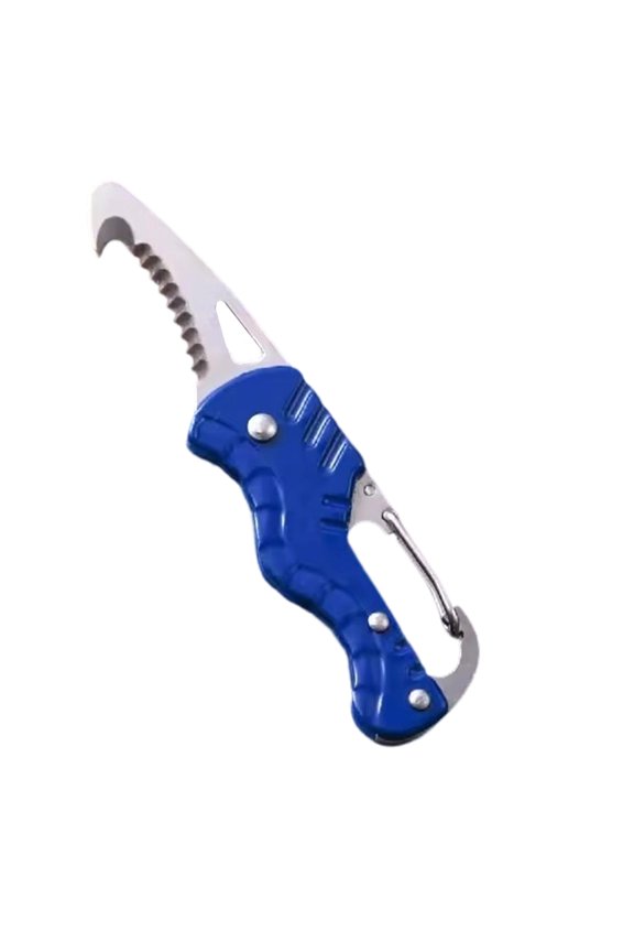 Portable Keychain Pendant Portable Unpacking Express Cutter Hand Tool Cutting Rope Stainless Steel for Travel Outdoor Camping