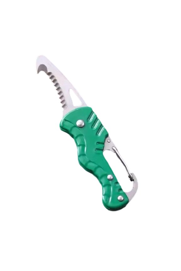 Portable Keychain Pendant Portable Unpacking Express Cutter Hand Tool Cutting Rope Stainless Steel for Travel Outdoor Camping