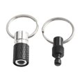 thumbnail image 1 of Portable Keychain with Detachable Metal Key Ring for 360° Rotation Dual Ring Buckle Black, 1 of 7