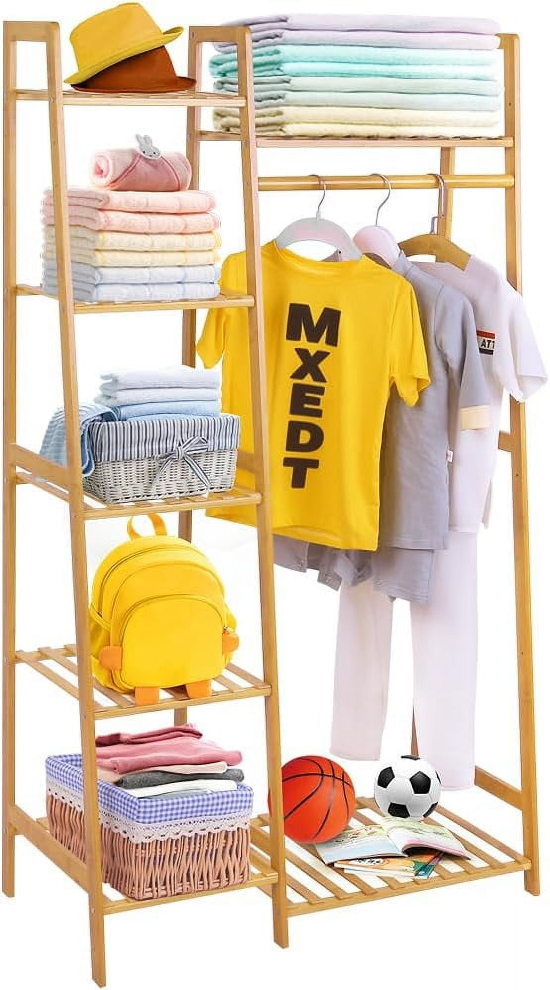Portable Kids Clothes Racks for Hanging Clothes Organizer Garment with ...