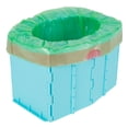 thumbnail image 1 of Portable Kids Toilet,Baby Portable Foldingtoilet,Folding Commode Portable Travel Toile,Reusable Folding Potty,Travel Foldable Toilet For Travel Outdoor,Toddler Potty Seat For Baby Potty(Blue), 1 of 11