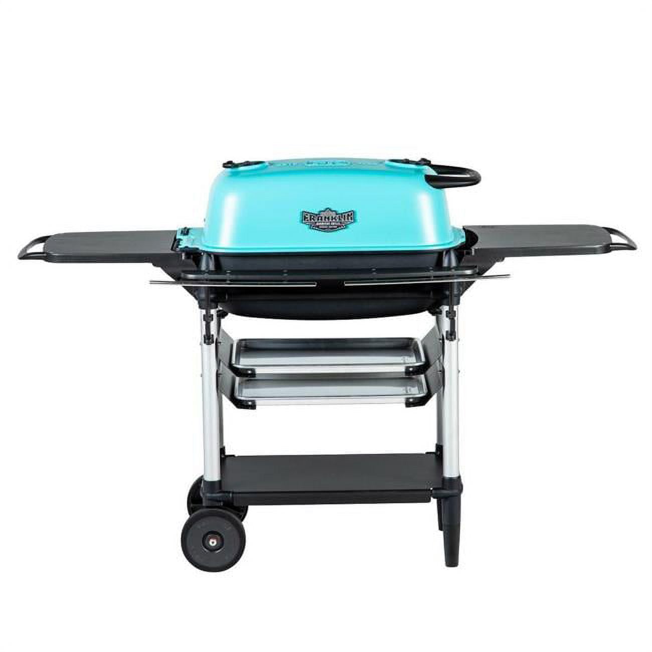 Portable Kitchens 8037152 PK300 Franklin Grill Plus Smoker, Teal