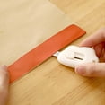 thumbnail image 1 of Portable Knife, Gaqring Mini Cute Retractable Safety Tool, ABS Plastic SK5 Blade Keychain Craft Scissors for Unboxing DIY, White, 1 of 5