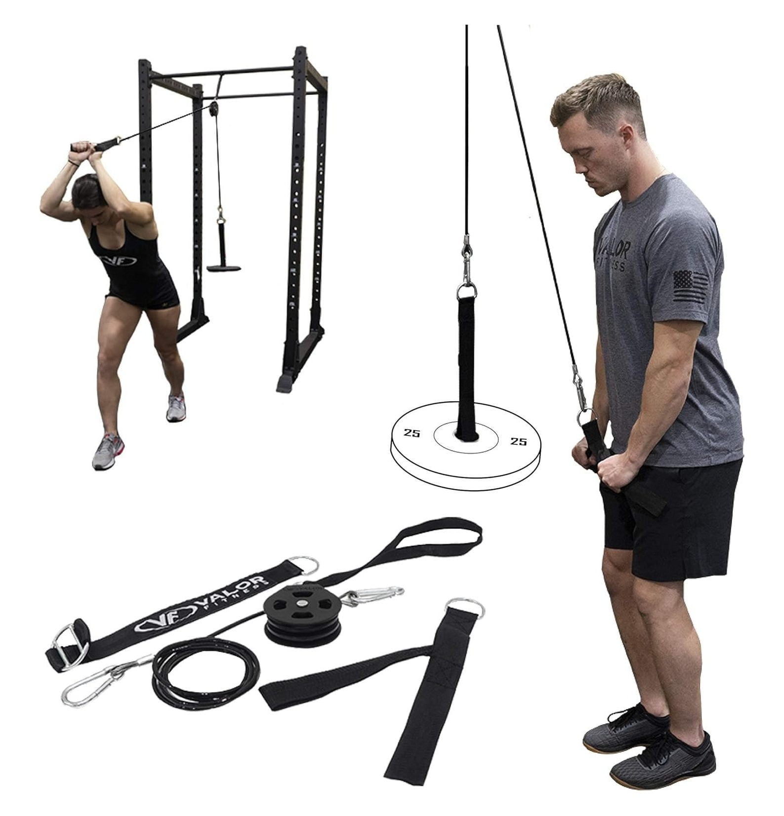 Cable Lat Pulldown With Triangle Bar LAT Pulldown Attachment Set T