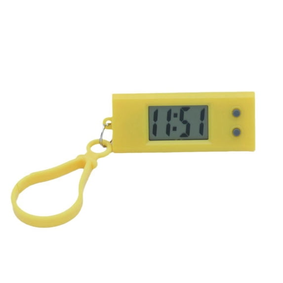 Portable LCD Digital Clock Keychain with Suspension Design for Exams Study Work and Outdoor