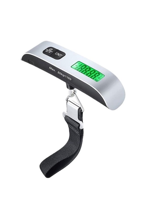 Portable LCD Digital Hanging Scale, Luggage Suitcase Baggage Weight Travel Scales With Belt For Electronic Weight Tool 50kg/110lb ,Multi-Functional Use