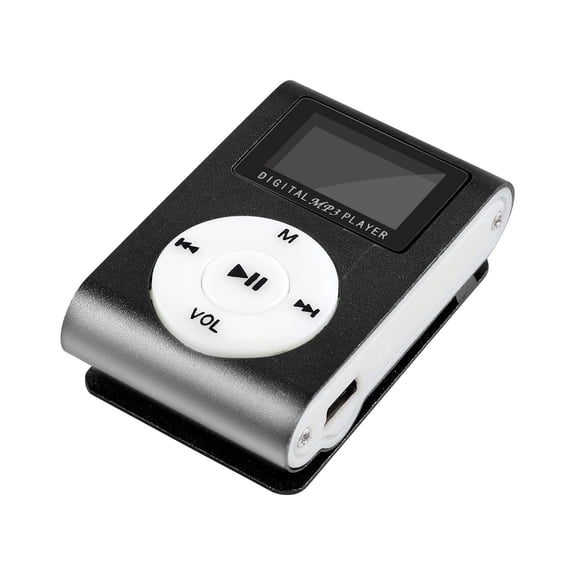 Portable LCD Screen MP3 Music Player, USB Direct Charge Lightweight Sports Audio Player, Compact Pocket Digital Player With Local Music Play For Workout And Daily Leisure Use-(Black)