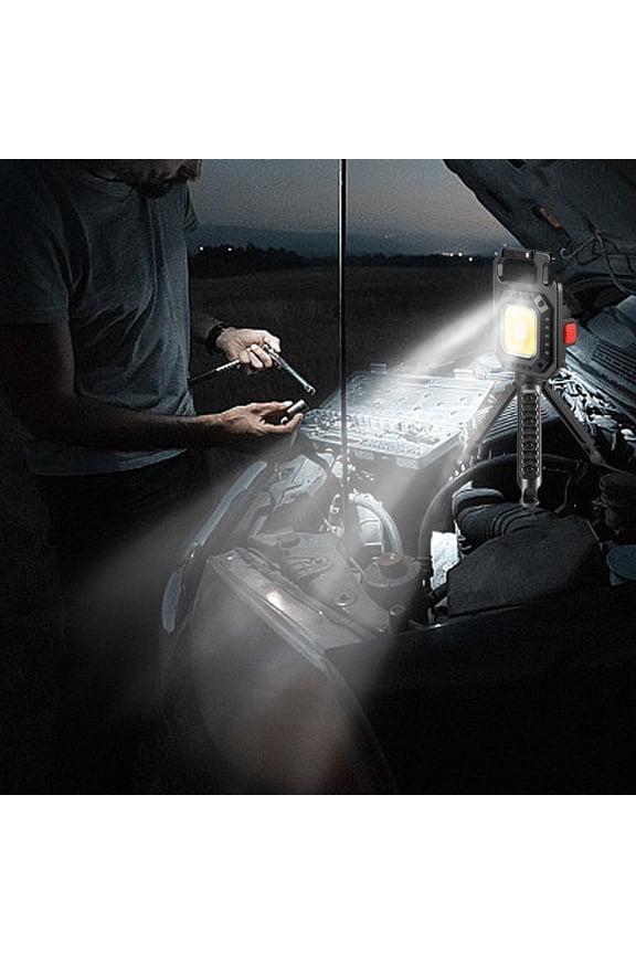 Portable LED Camping Lantern Multi-Function Keychain Flashlight with Magnet & Bottle Opener,500LM Mini Camping Light Portable EDC Tool with Red/White/Yellow Light for Outdoor Emergency Holiday Gifts