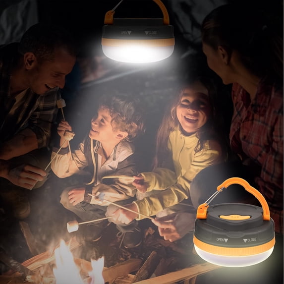 Portable LED Camping Lanterns, 5 Work Modes LED Camping Light with Carabiner Hoook and Magnetic Base, Outdoor Emergency Lamp for Hiking Fishing Camping