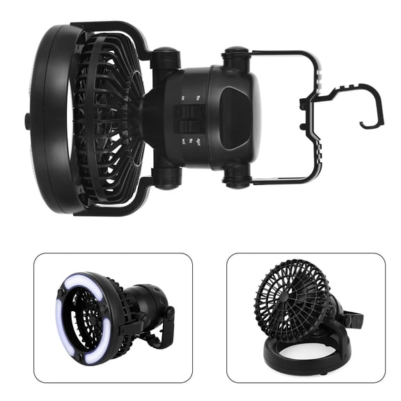 Portable LED Camping Light with Ceiling Fan