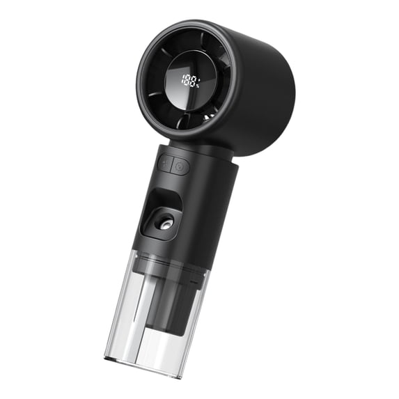 Portable LED Display Fan USB Rechargeable Handheld Misting Fan for Outdoor Use