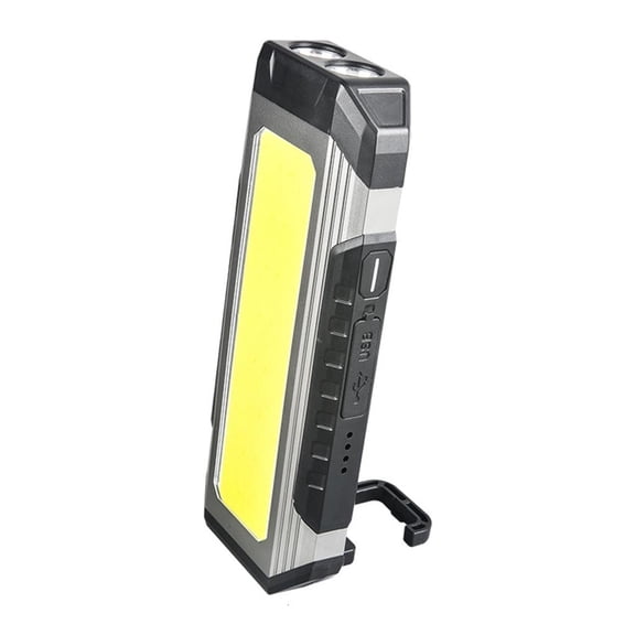 Portable LED Flashlight USB Rechargeable Torch Work Light with Magnetic Base
