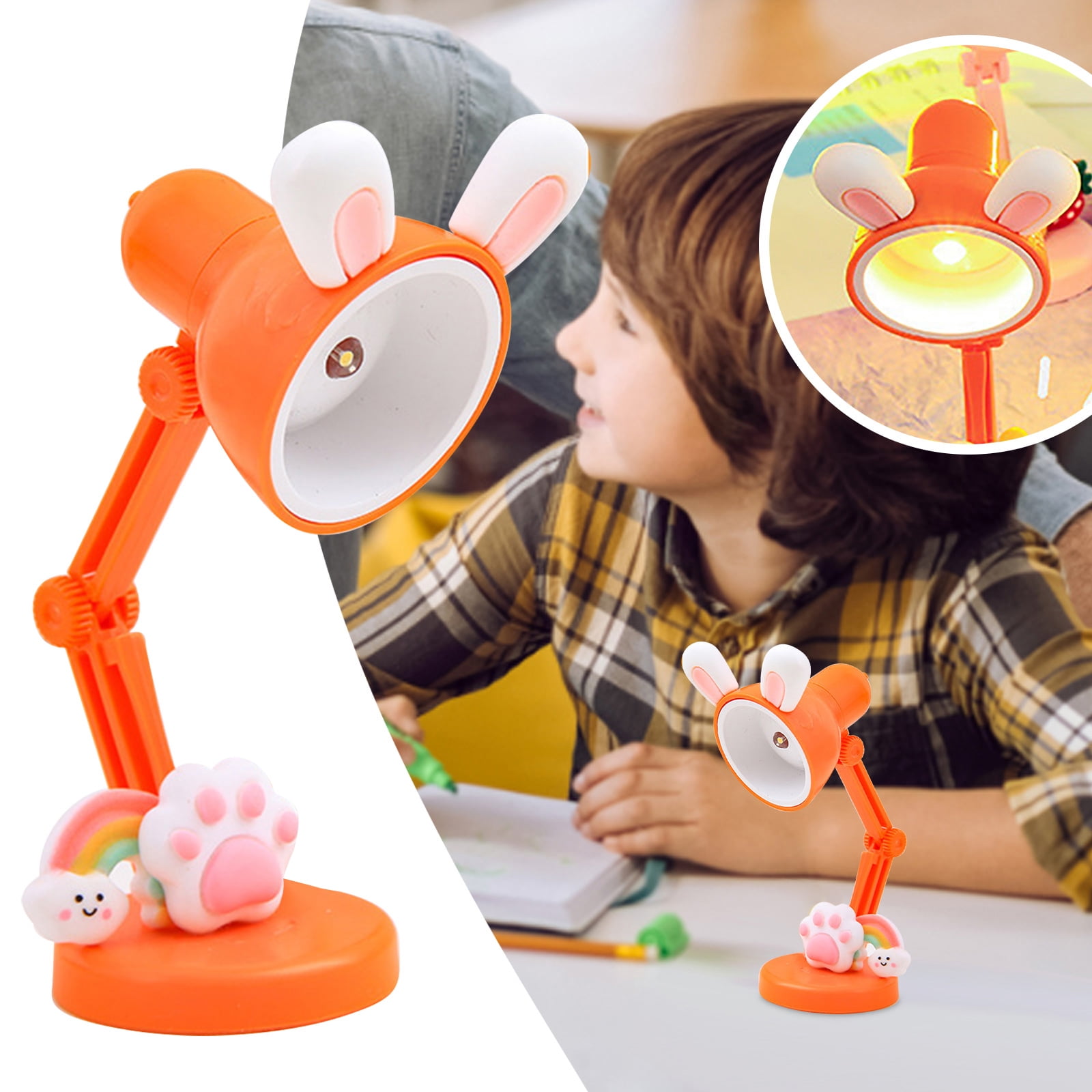 Portable LED Mini Table Lamp Foldable Night Reading Book Lamp For Home