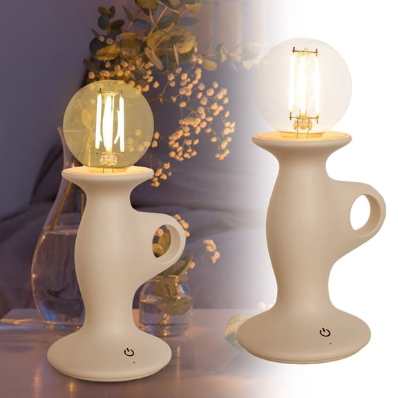 Portable LED Night Light Bulb With Handle For Kids Nursery Bedroom Bathroom Hallway Dimmable Warm White Soft Glow