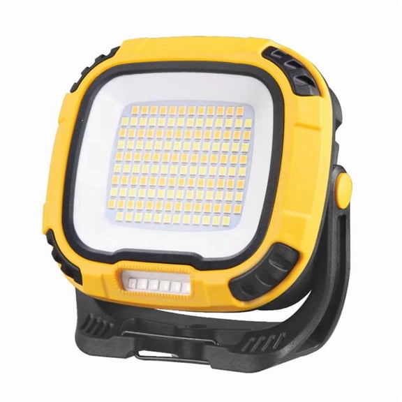 Portable LED Spotlight Lantern Strong Light Flashlight Outdoor Camping Fishing Emergency Rechargeable WorkLamp Yellow