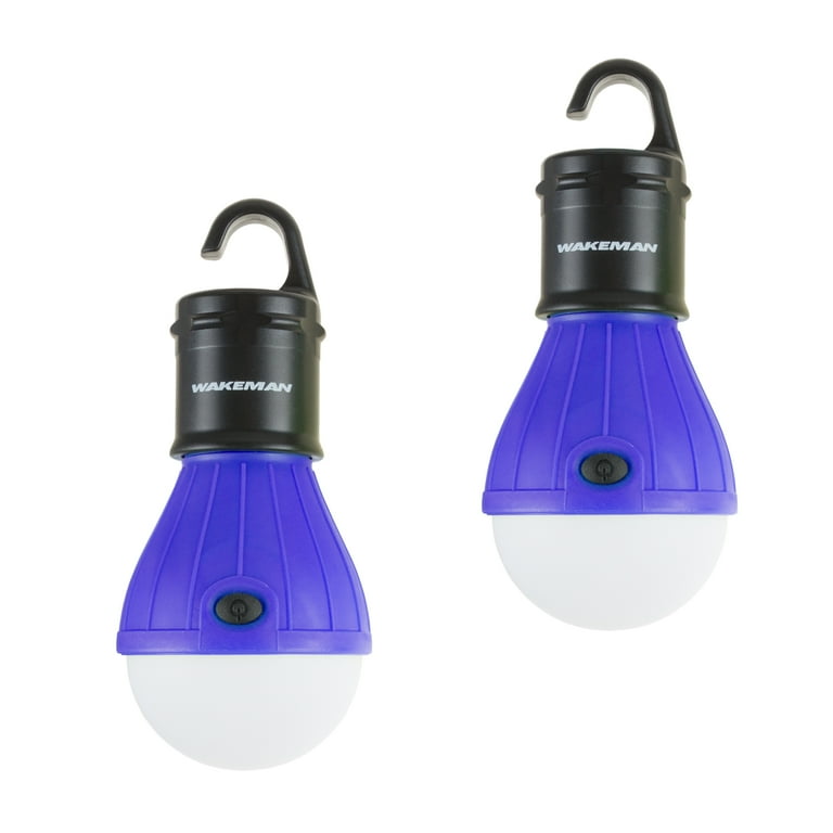 E-TRENDS 2 Pack Compact LED Lantern Tent Camp Light Bulb for Camping Hiking  Fishing Emergency Lights, Battery Powered Portable Lamp, Black (Batteries  NOT Included) : : Sports, Fitness & Outdoors